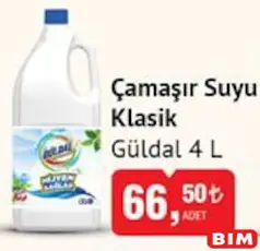 GÜLDAL ÇAMAŞIR SUYU KLASİK 4 L
